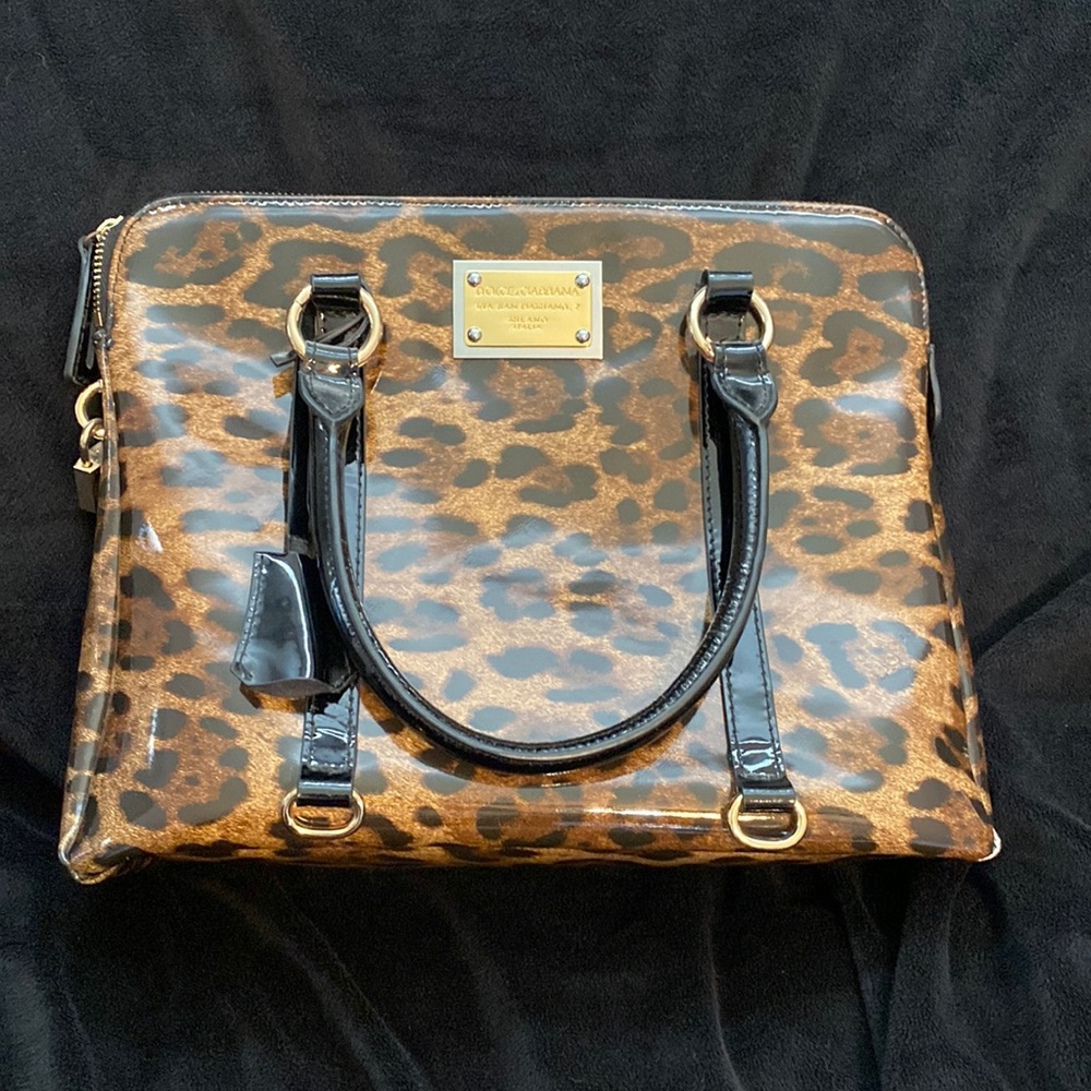 Leopard print bag